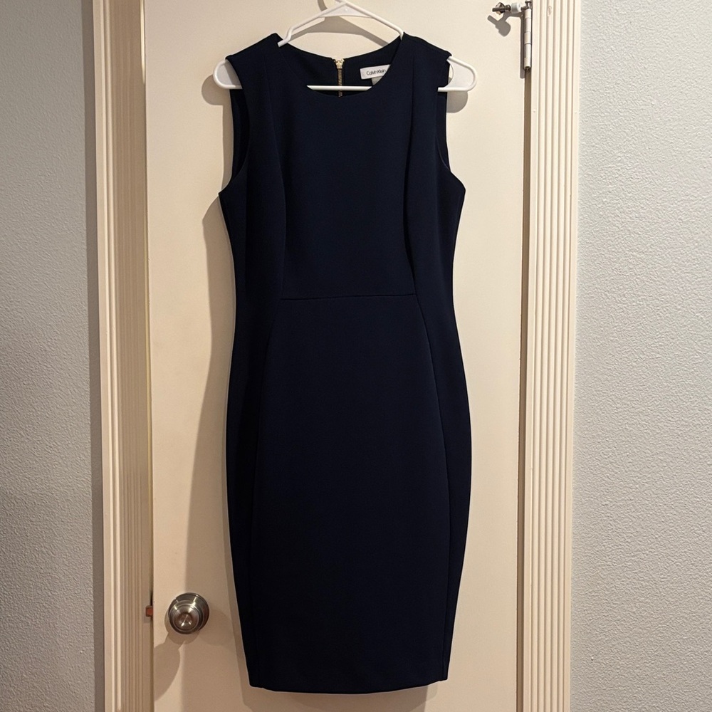 Calvin Klein Midnight Blue Midi Dress